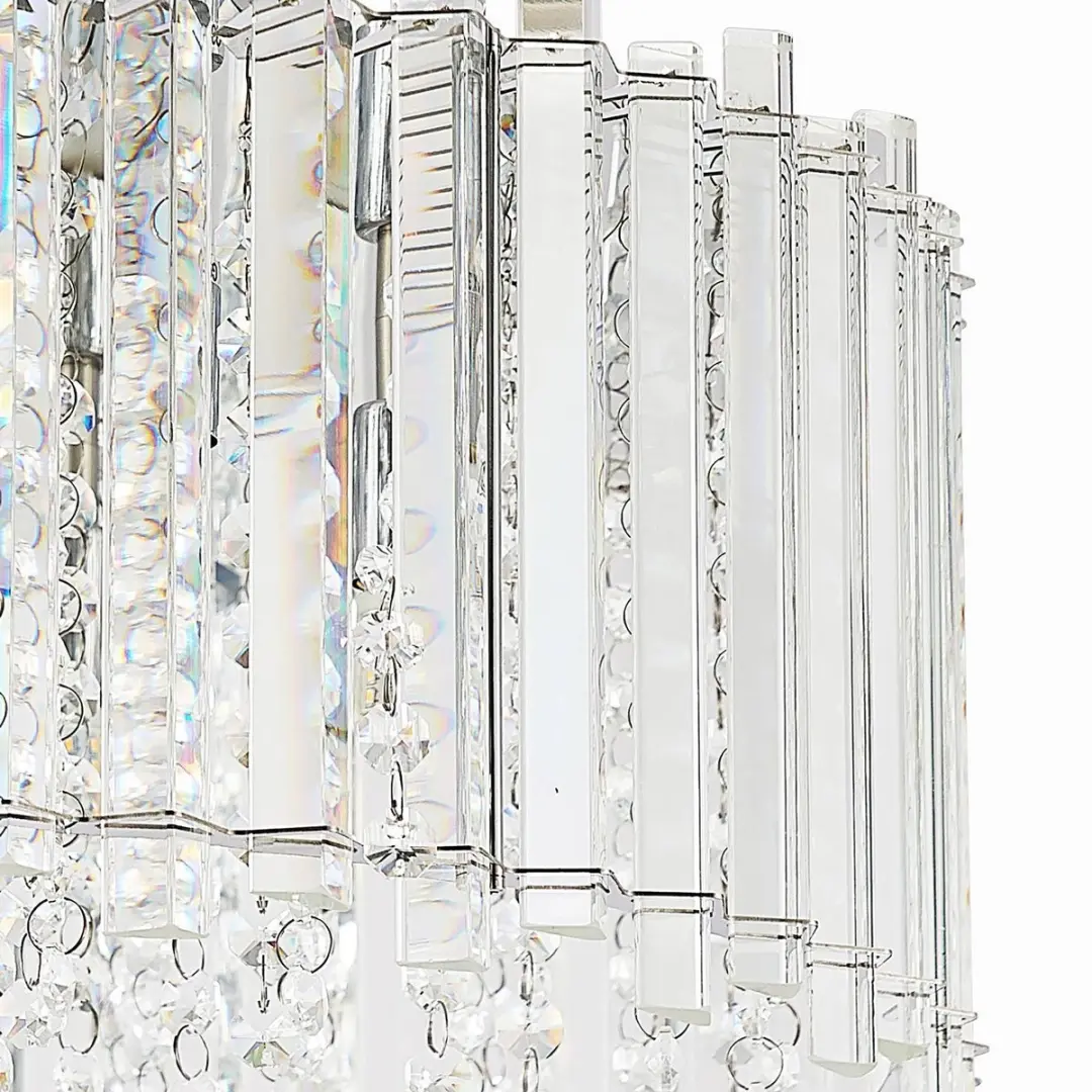 Lucande Plafondlamp 6xG9 50cm - Chroom/Kristal