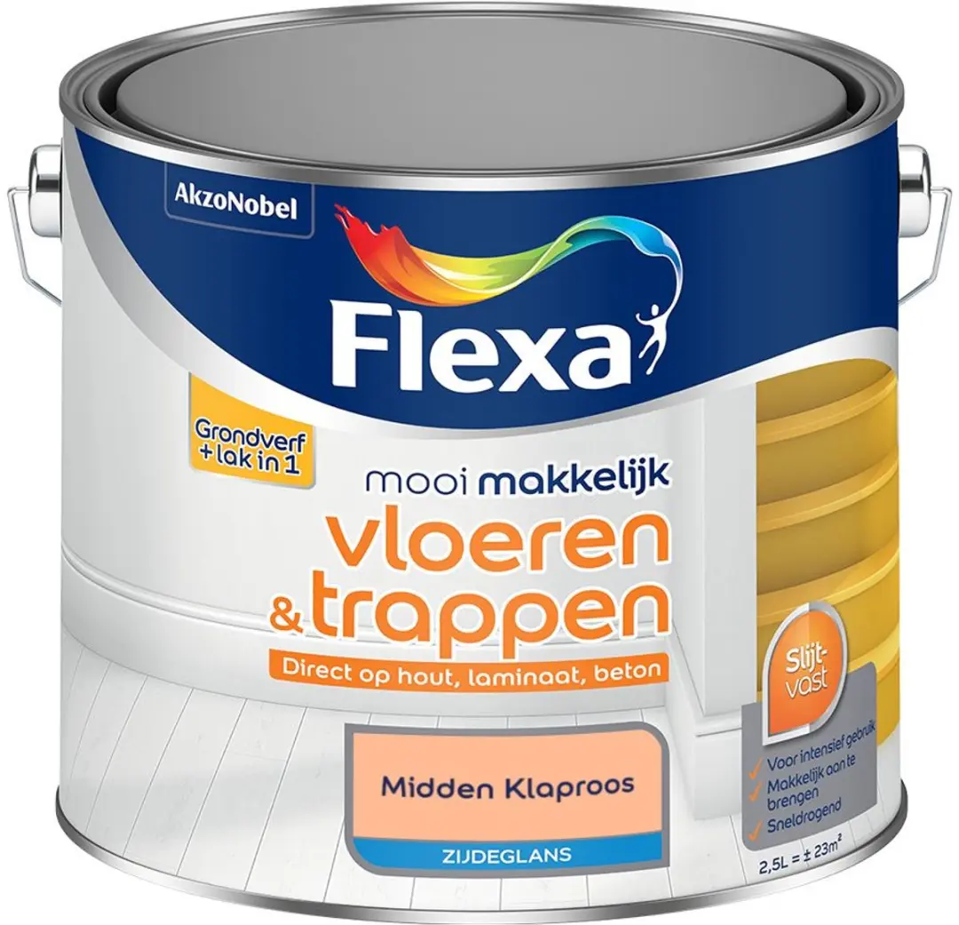 Flexa Mengverf Midden Klaproos 2,5L