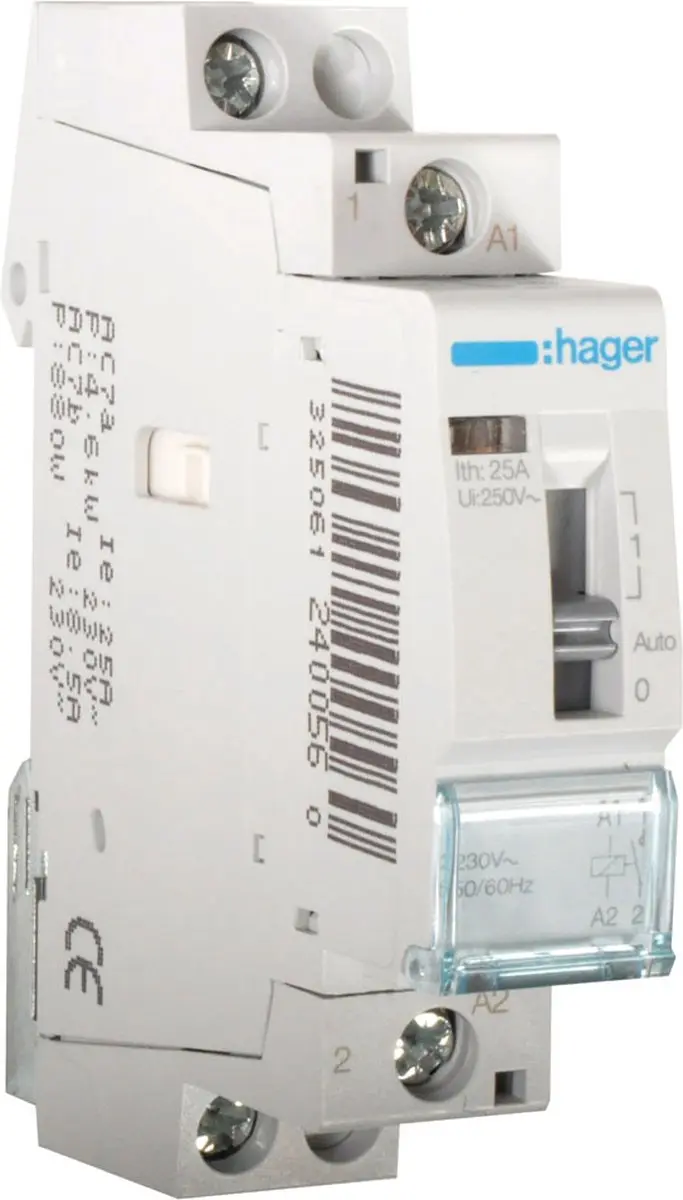 Hager ESD125S Magnetische Schakelaar 25A 24VAC