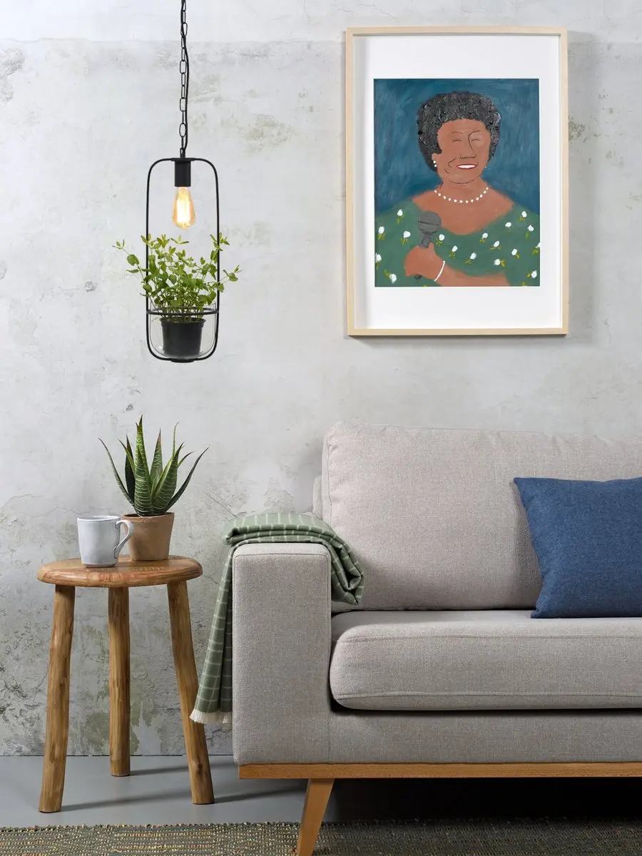 it's about RoMi Florence Hanglamp - Zwart - 19x19x52cm