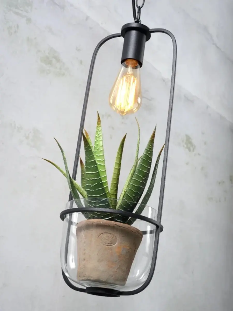 it's about RoMi Florence Hanglamp - Zwart - 19x19x52cm