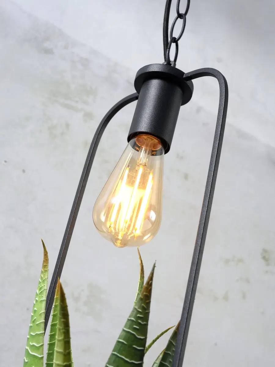 it's about RoMi Florence Hanglamp - Zwart - 19x19x52cm