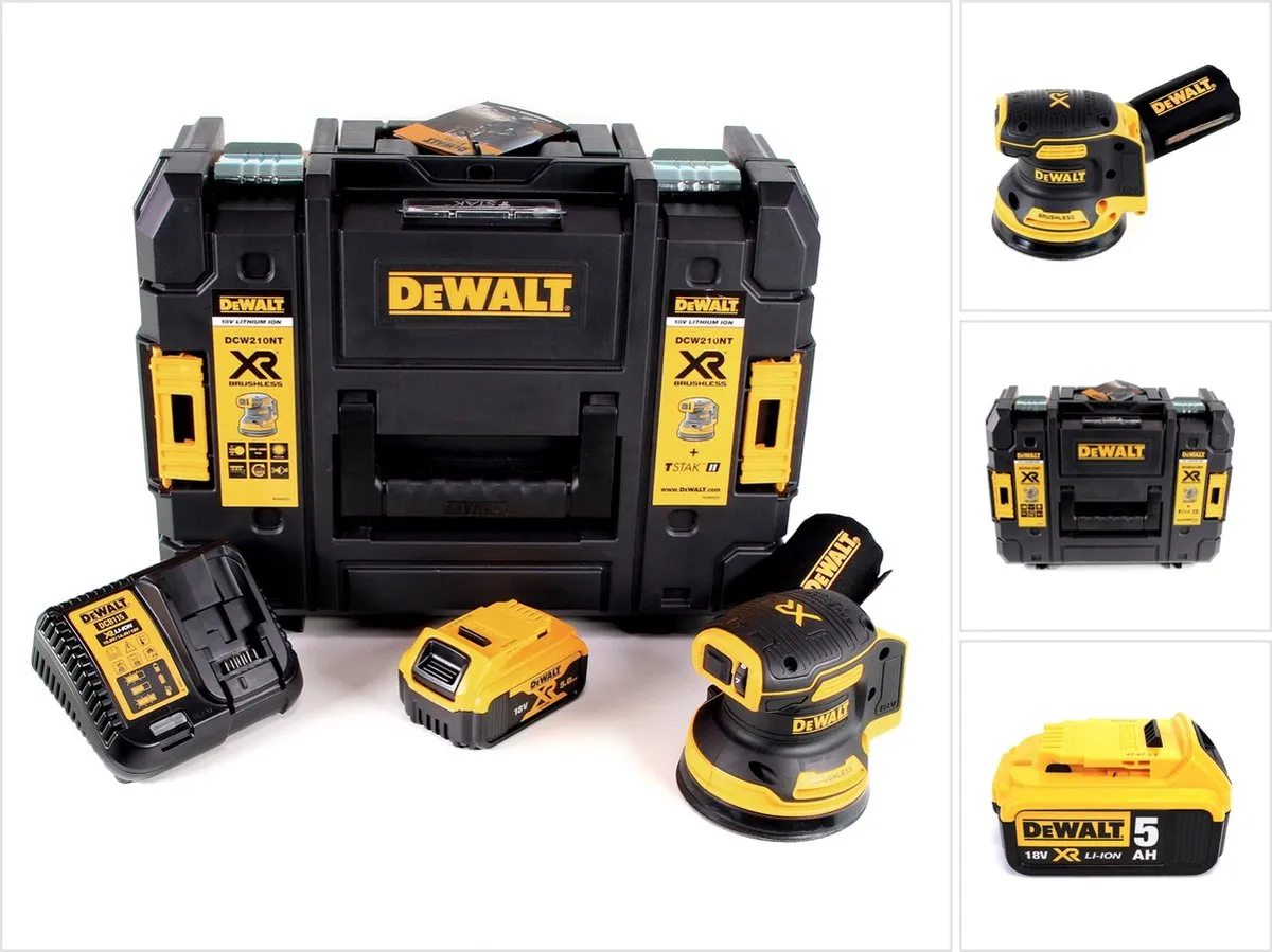 DeWalt DCW210 P1 Excentrische Schuurmachine 18V 125mm