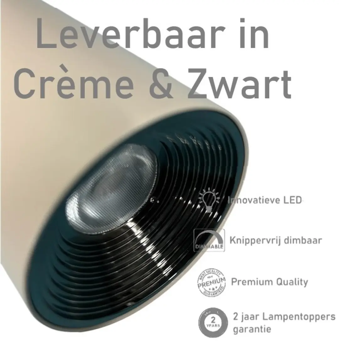 Freelight Picchio LED Wandlamp 5.4W - Crème & Zwart - 2700K