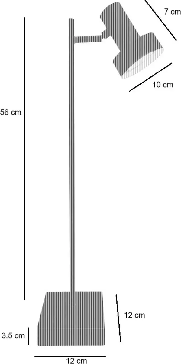 Freelight Lunata Bureaulamp GU-10 35W - Staal