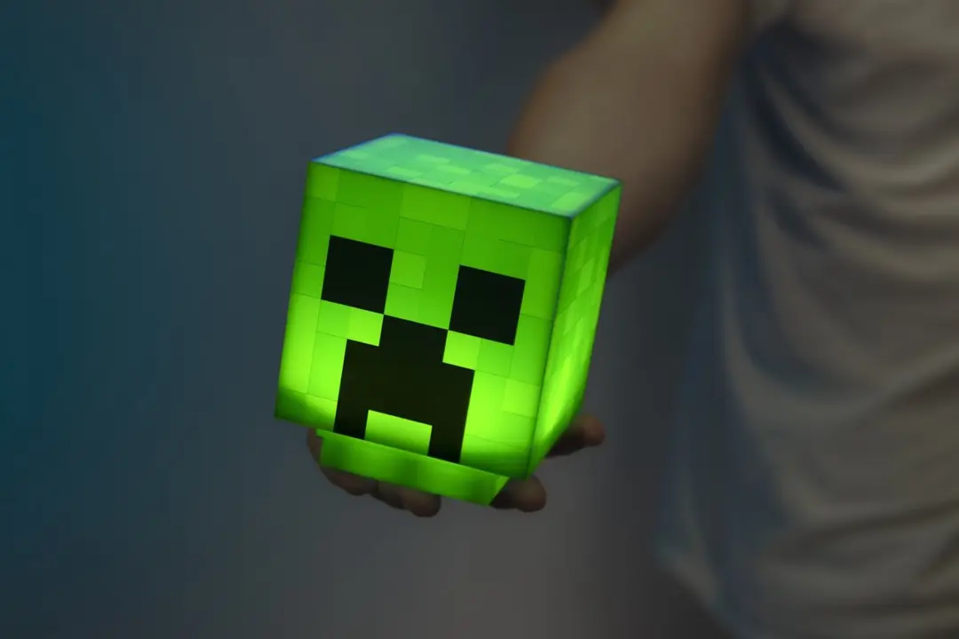 Paladone Minecraft Creeper Bureau-lamp - Groen licht