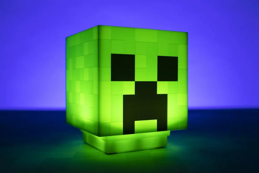 Paladone Minecraft Creeper Bureau-lamp - Groen licht