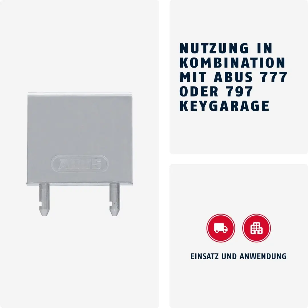 ABUS Autoruitadapter 797/777 Key Garage - Roestvrij staal