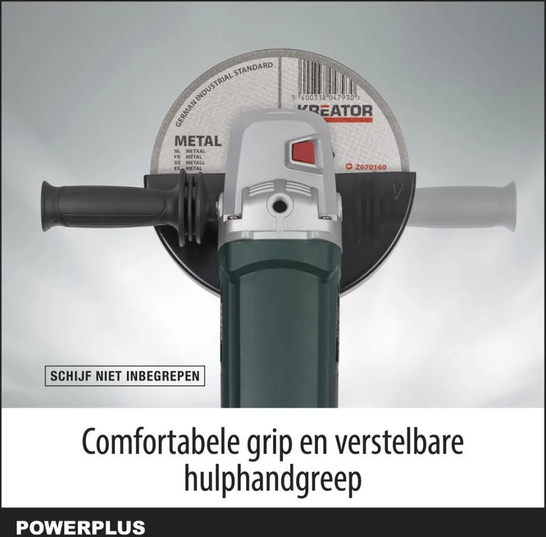Powerplus POWP1030 Elektrische Haakse Slijper 2300W - 230mm