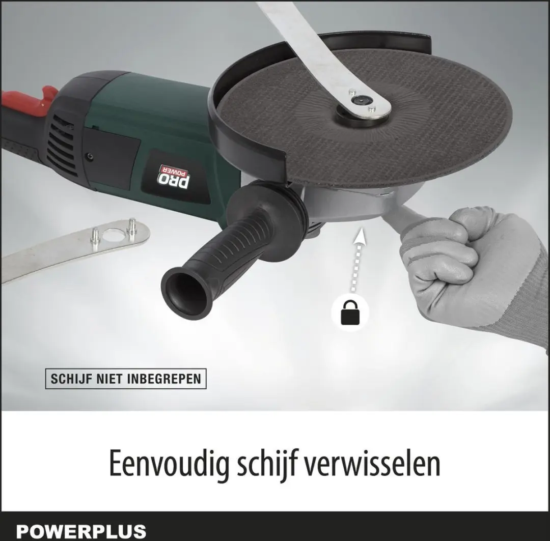 Powerplus POWP1030 Elektrische Haakse Slijper 2300W - 230mm