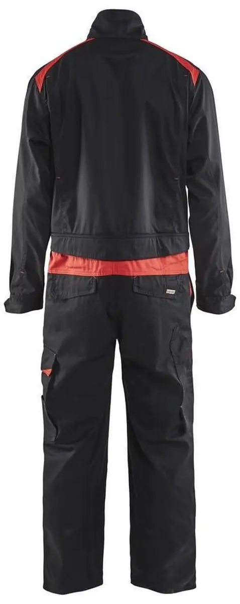 Blåkläder 6054-1800 Industrie Overall - Maat 52 - Zwart/Rood
