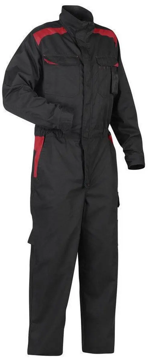 Blåkläder 6054-1800 Industrie Overall - Maat 52 - Zwart/Rood