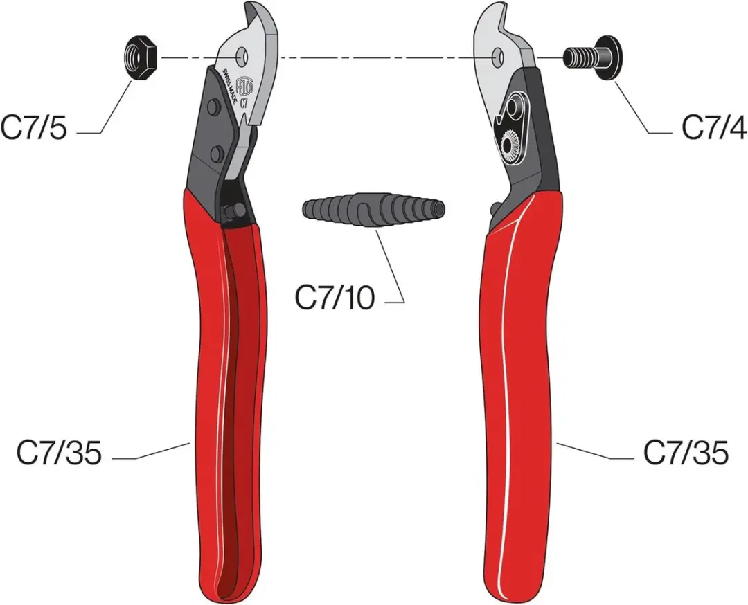 Felco Kabelschaar 7mm 600527 - Zwart