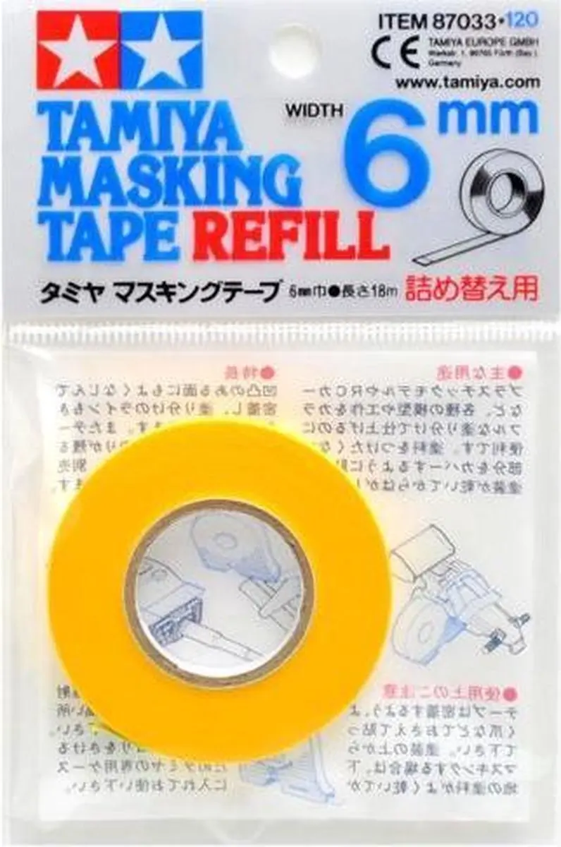 Tamiya Masking Tape Refill 6mm x 18m - Multi