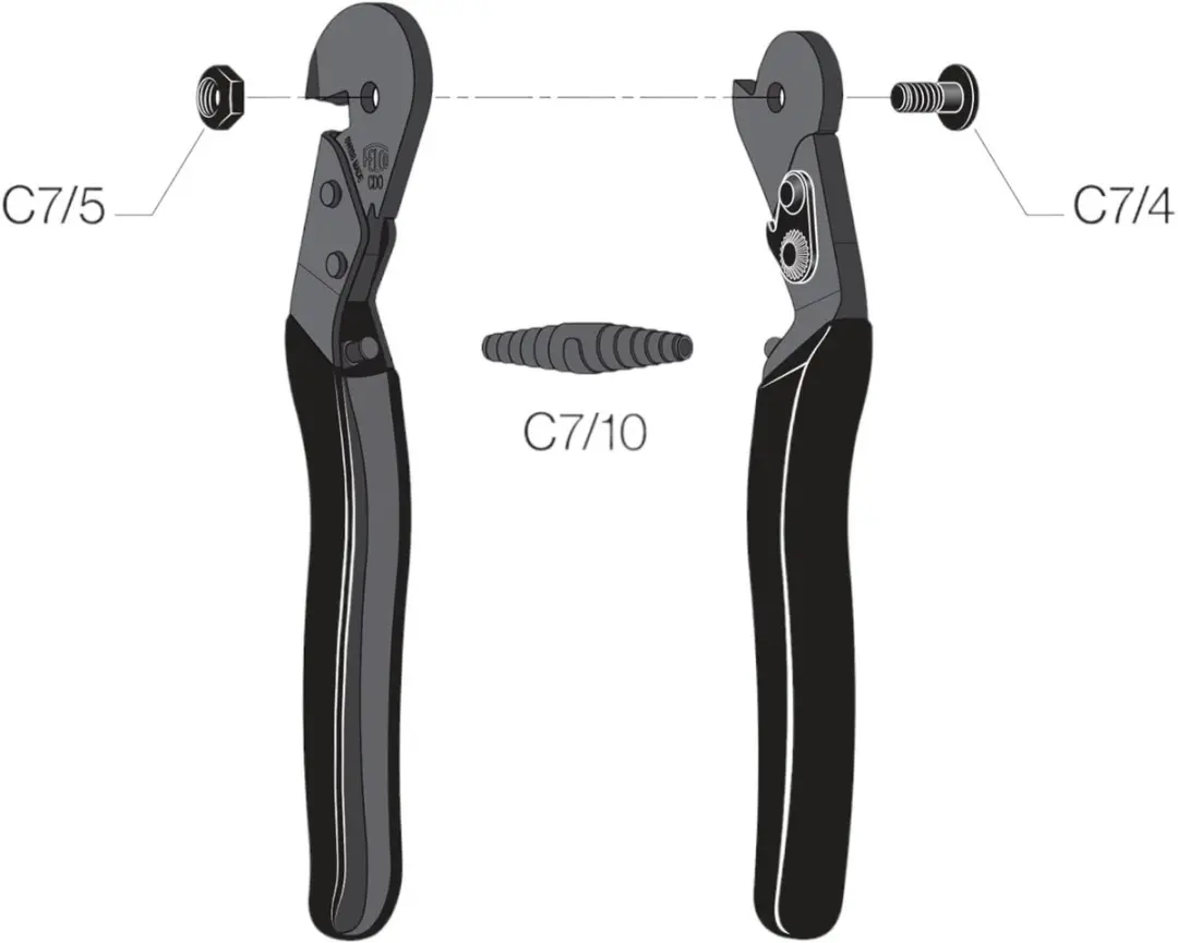 Felco CDO Kabelschaar Ø5mm - 195mm - Zwart