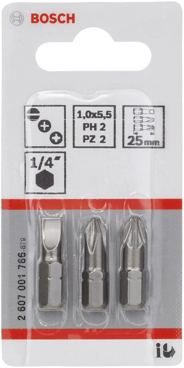 Bosch Bitset XH-TORS/GL1.0.PH2.PZ2 - 3 Stuks