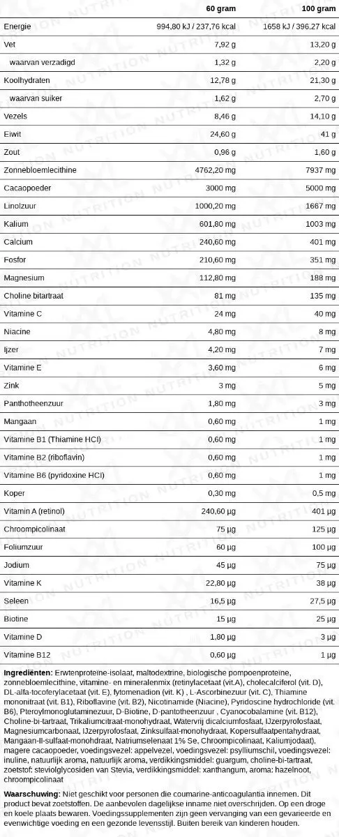 XXL Nutrition Vegan Diet Shake Chocolade - 480g