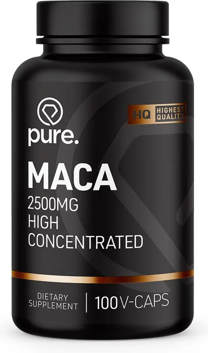 Pure Maca Extract 2500mg - 100 Vegan Capsules