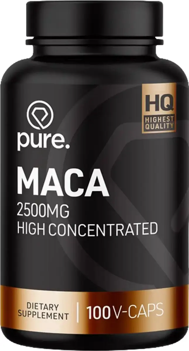 Pure Maca Extract 2500mg - 100 Vegan Capsules
