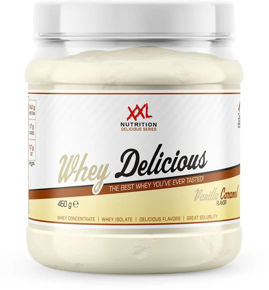 XXL Nutrition Whey Delicious Vanille Caramel Eiwitpoeder 450g