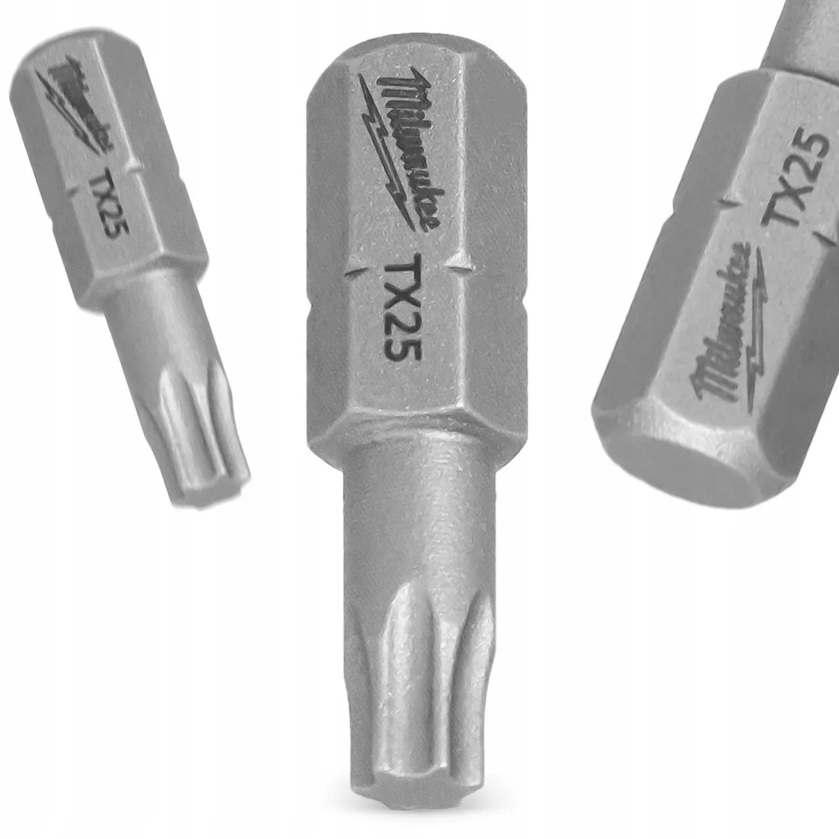 Milwaukee Torx TX25 Schroefbits 25mm - Staal S2 - 3 Stuks