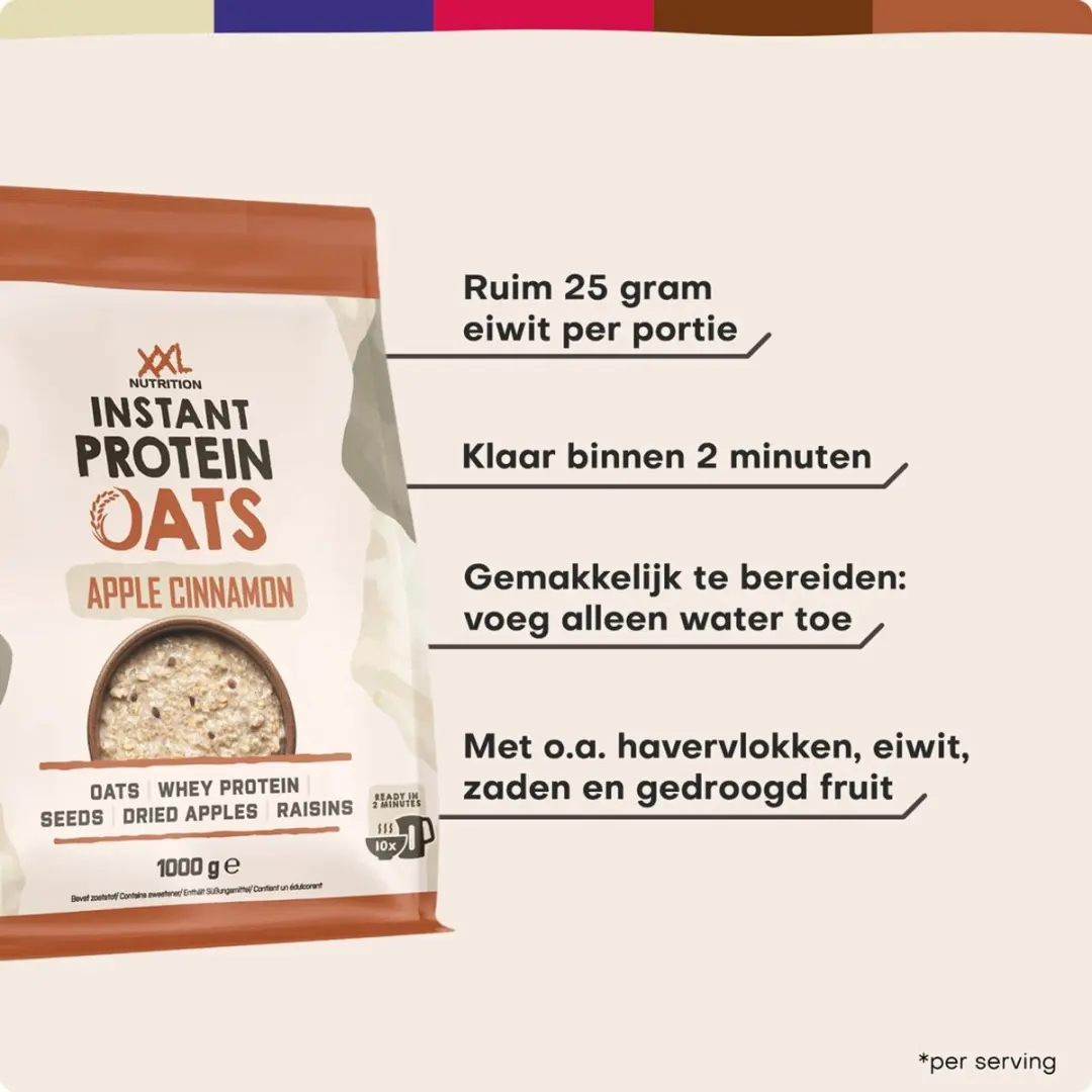 XXL Nutrition Instant Protein Oats Vanille 1000g