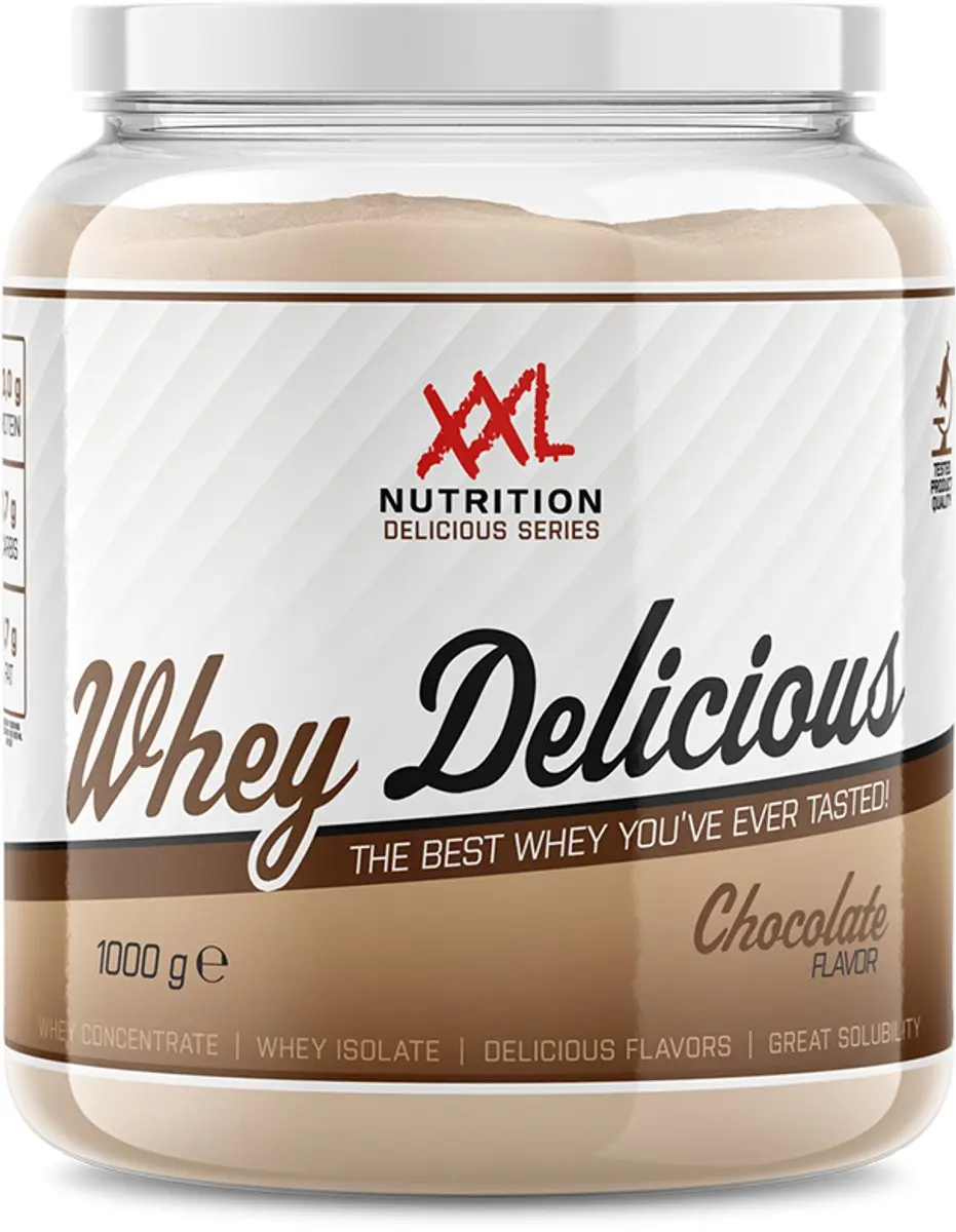 XXL Nutrition Whey Delicious Chocolade Eiwitpoeder 1000g