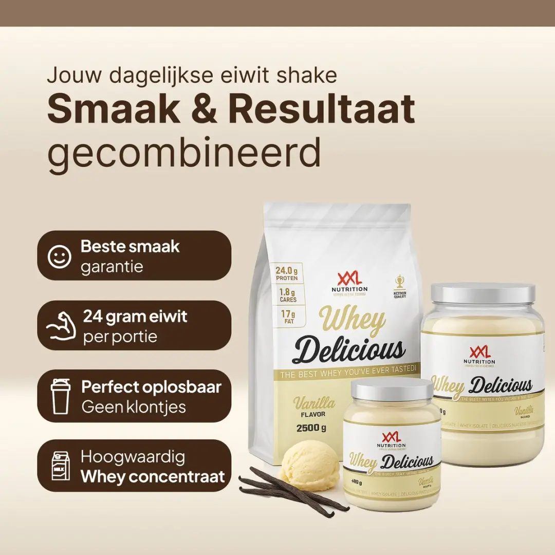 XXL Nutrition Whey Delicious Sweet Vanille Eiwitpoeder 450g