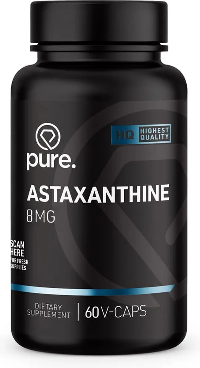 Pure Astaxanthine 60 Vegancapsules - 8mg