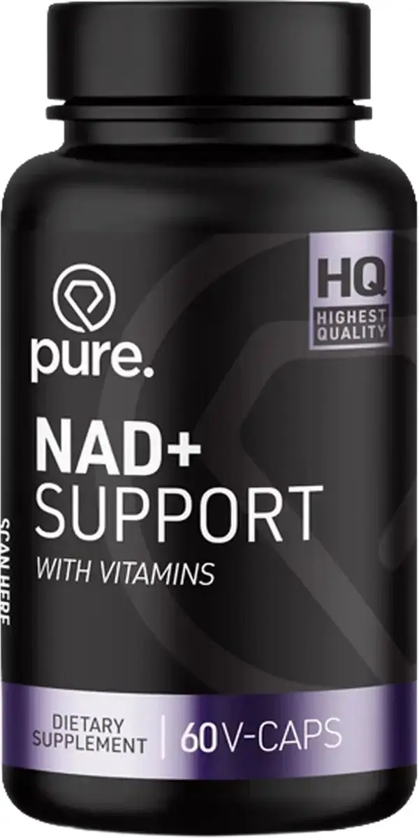 Pure NAD+ Support Nicotinamide Riboside 60 Vegan Capsules