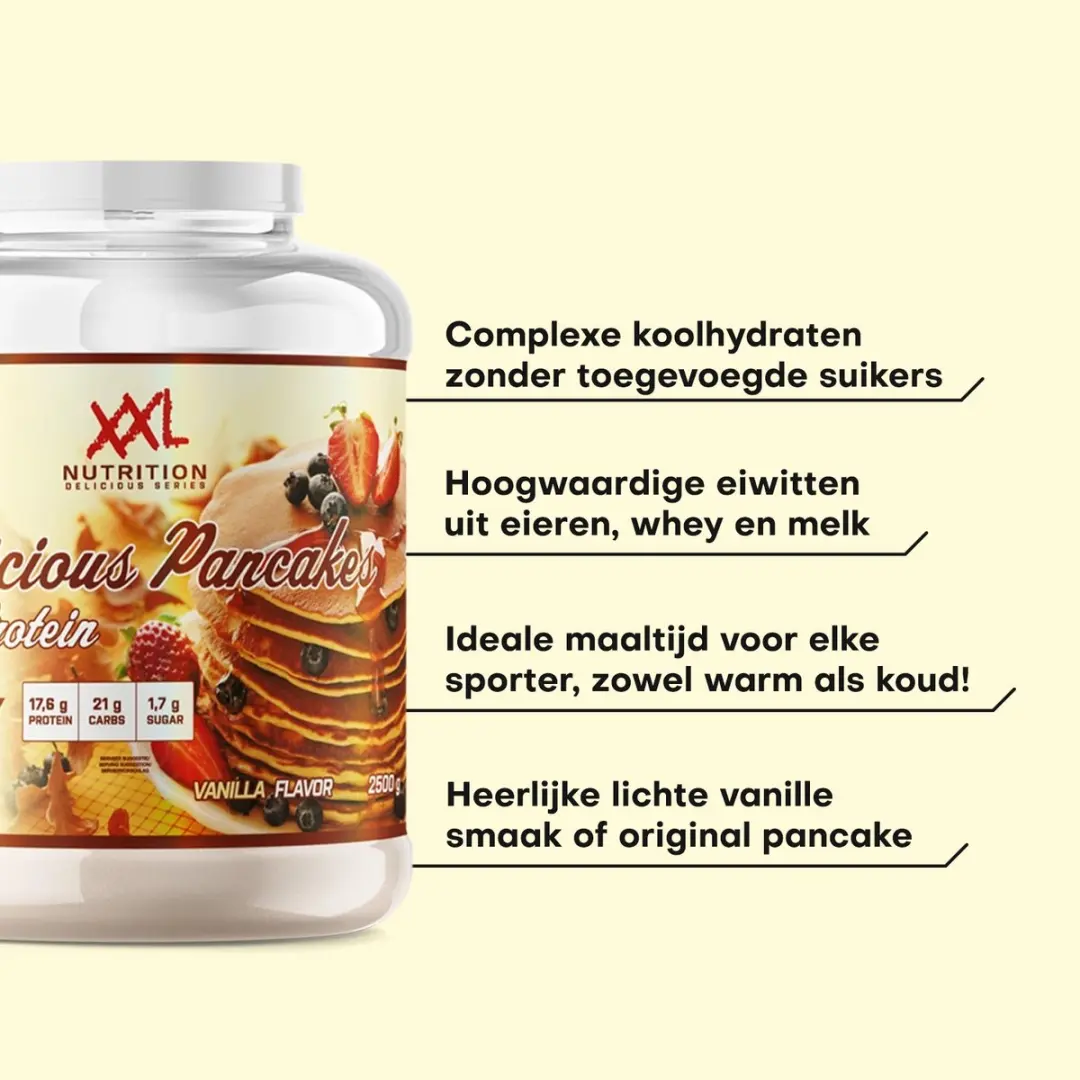 XXL Nutrition Delicious Pancakes Vanille Eiwitpannenkoeken 1000g