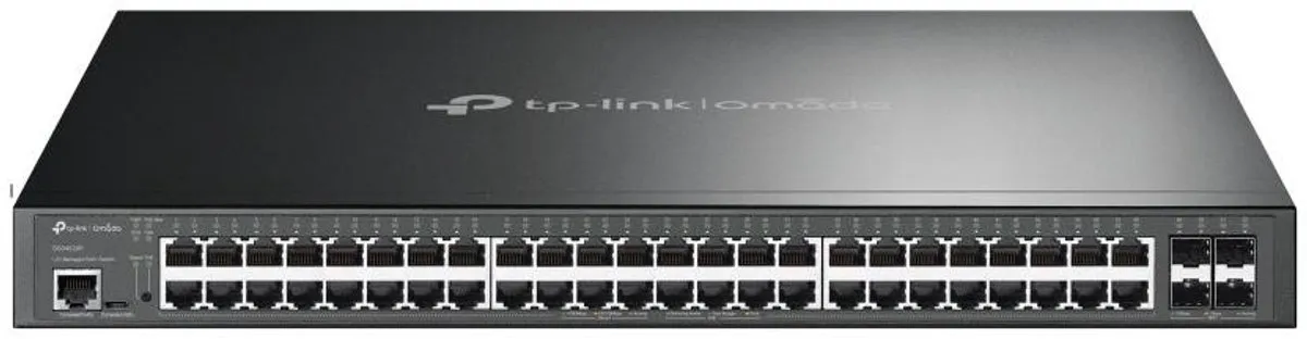 TP-Link TL-SG3452XP Managed Switch 48x PoE - 176 Gbps - Zwart