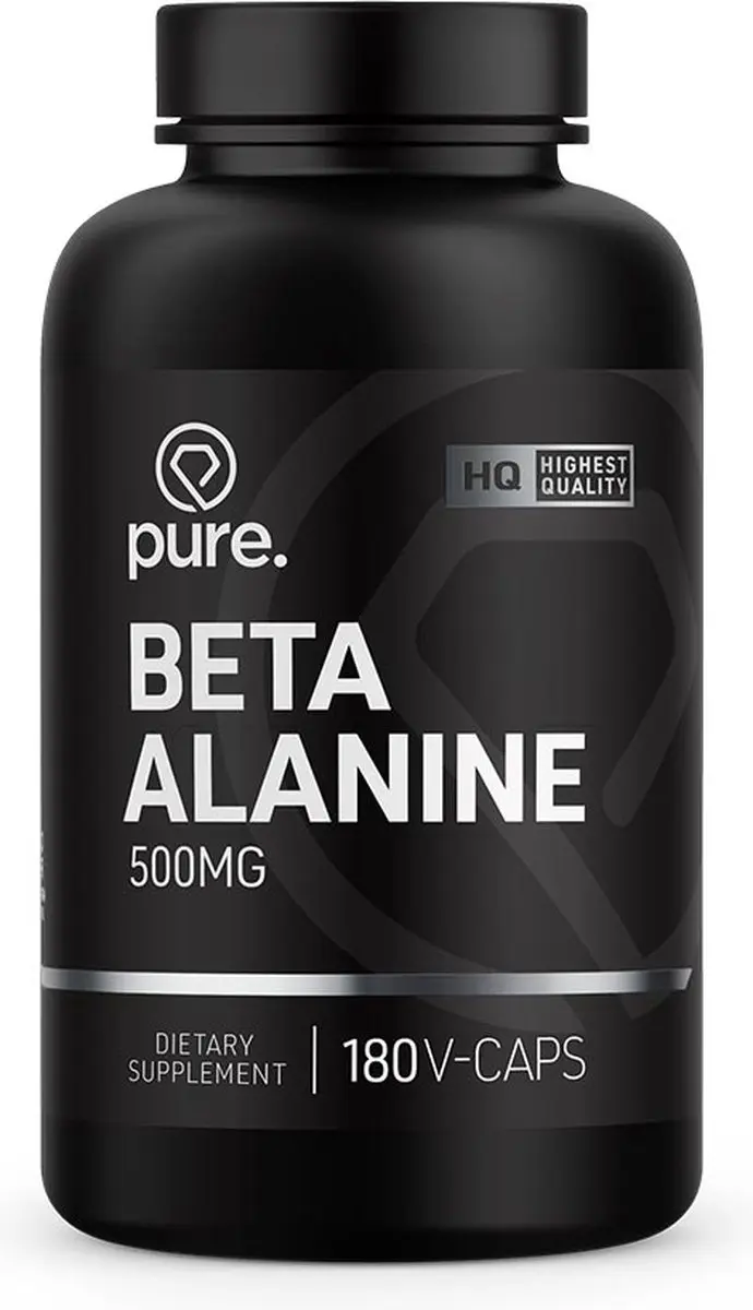 Pure Beta Alanine 500mg - 180 Vegan Capsules