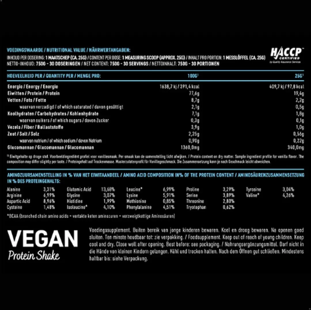 Pure Vegan Protein 750g - 30 Scoops