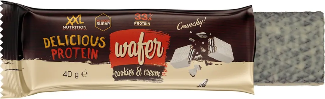 XXL Nutrition Delicious Protein Wafer Cookies & Cream - 12 Stuks