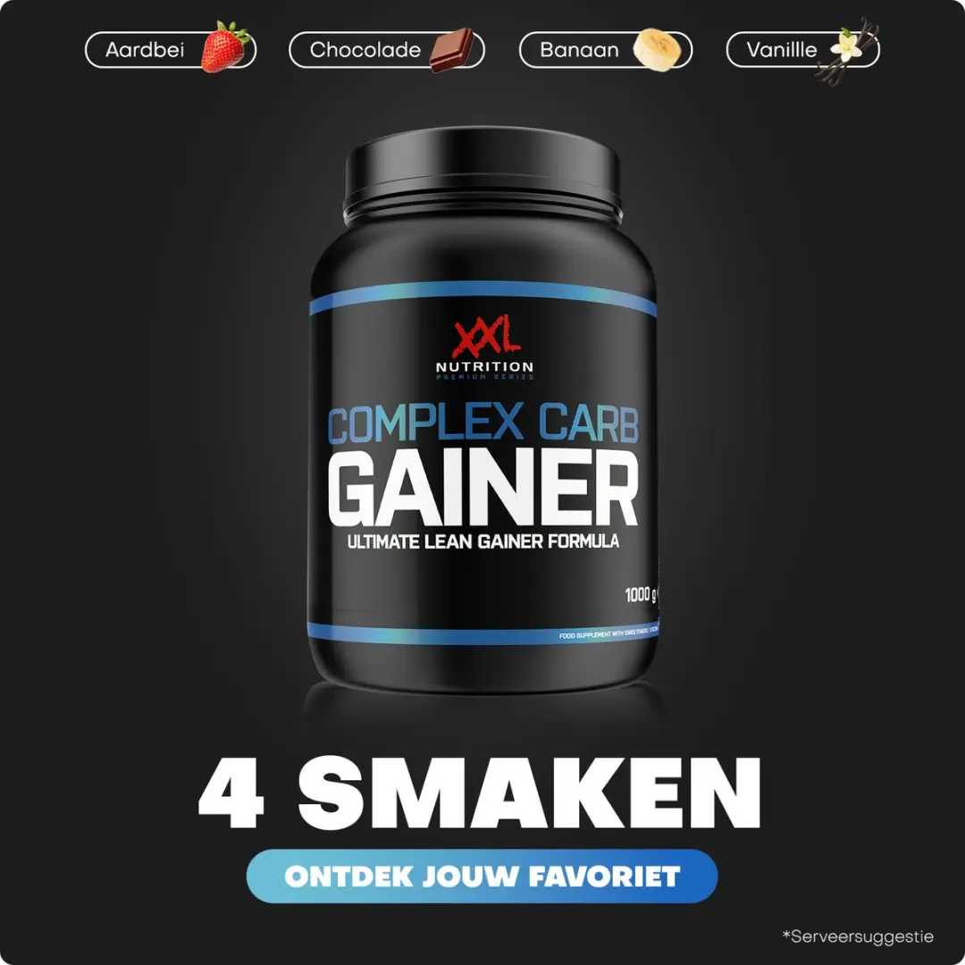 XXL Nutrition Complex Carb Gainer Aardbei 2500g