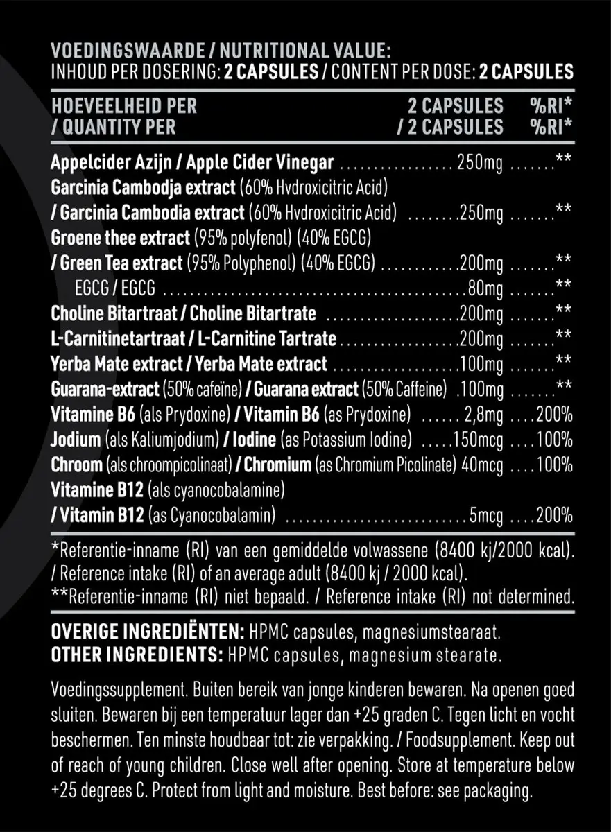 Pure Fat Support Vetverbrander 120 Vegan Capsules