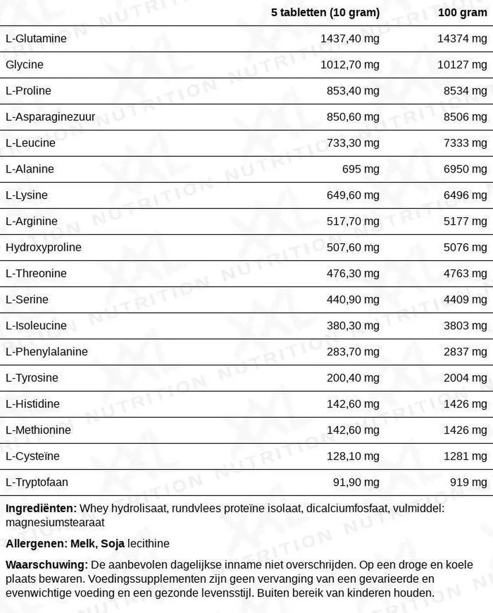 XXL Nutrition Amino 7000 Aminozuren 325 Tabletten