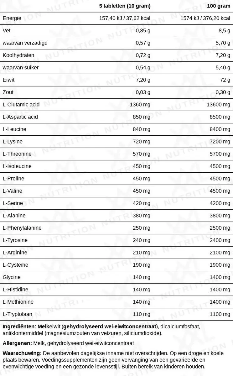 XXL Nutrition Amino 7000 Aminozuren 325 Tabletten