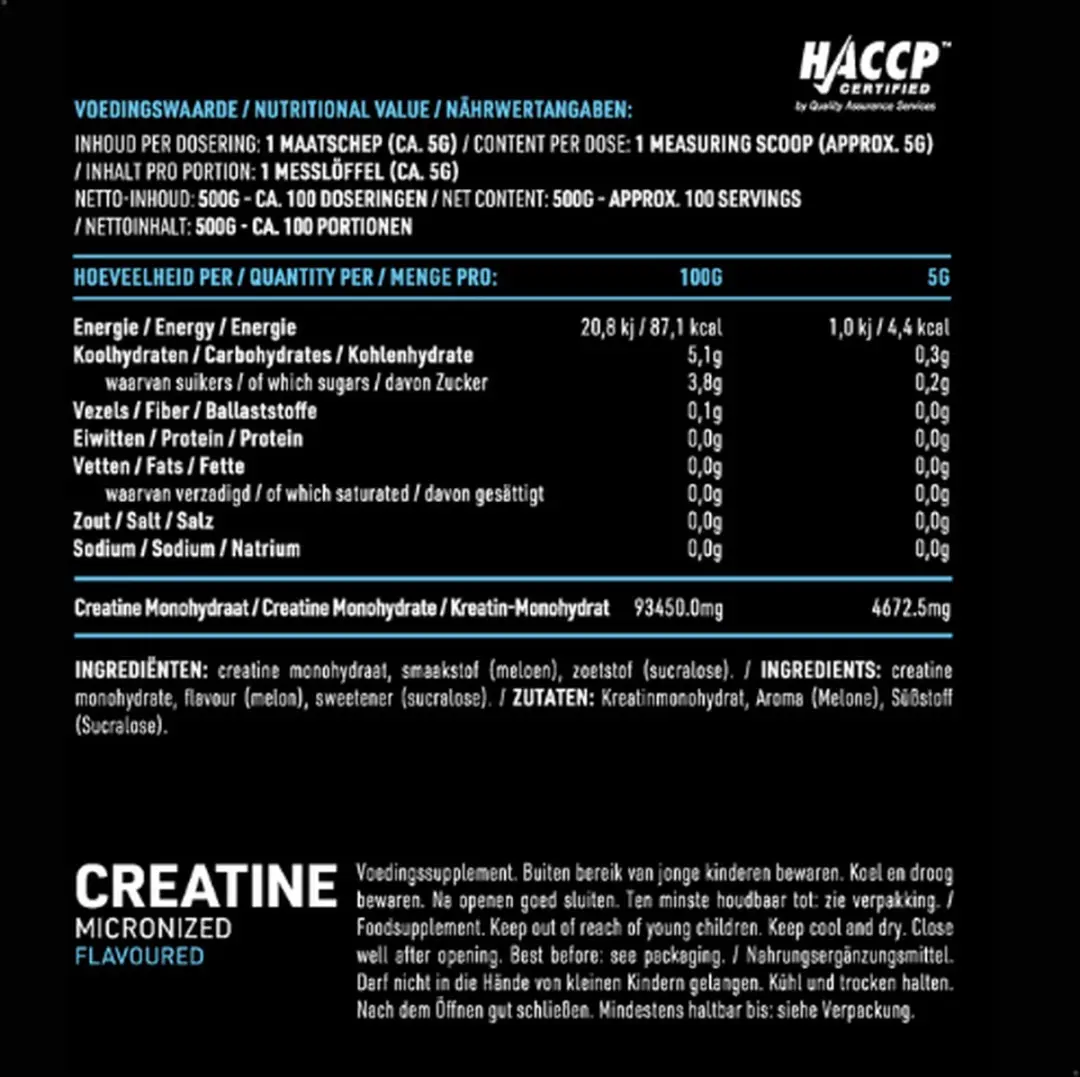 Pure Creatine Monohydraat Watermelon 500g