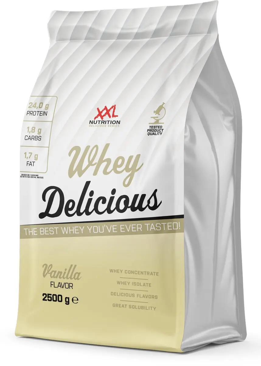 XXL Nutrition Whey Delicious Vanille Eiwitpoeder 2500g