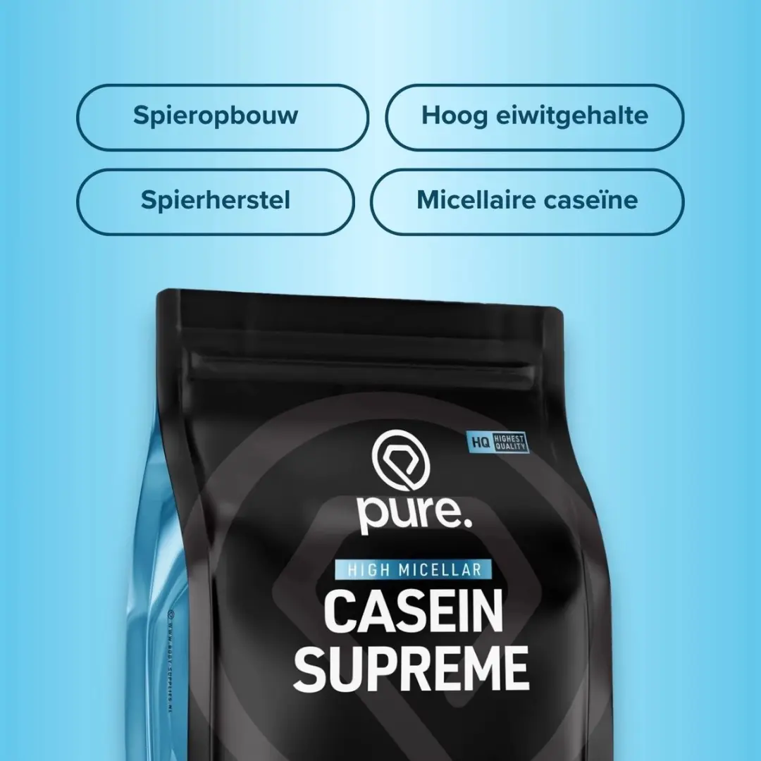 Pure Casein Supreme 2000g Aardbei - Micellaire Caseïne