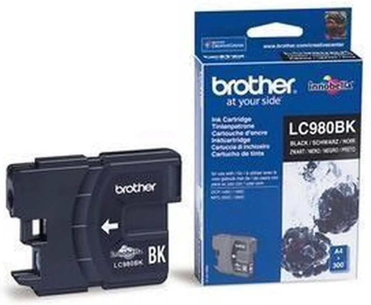 Brother LC-980 Inktcartridge - Zwart