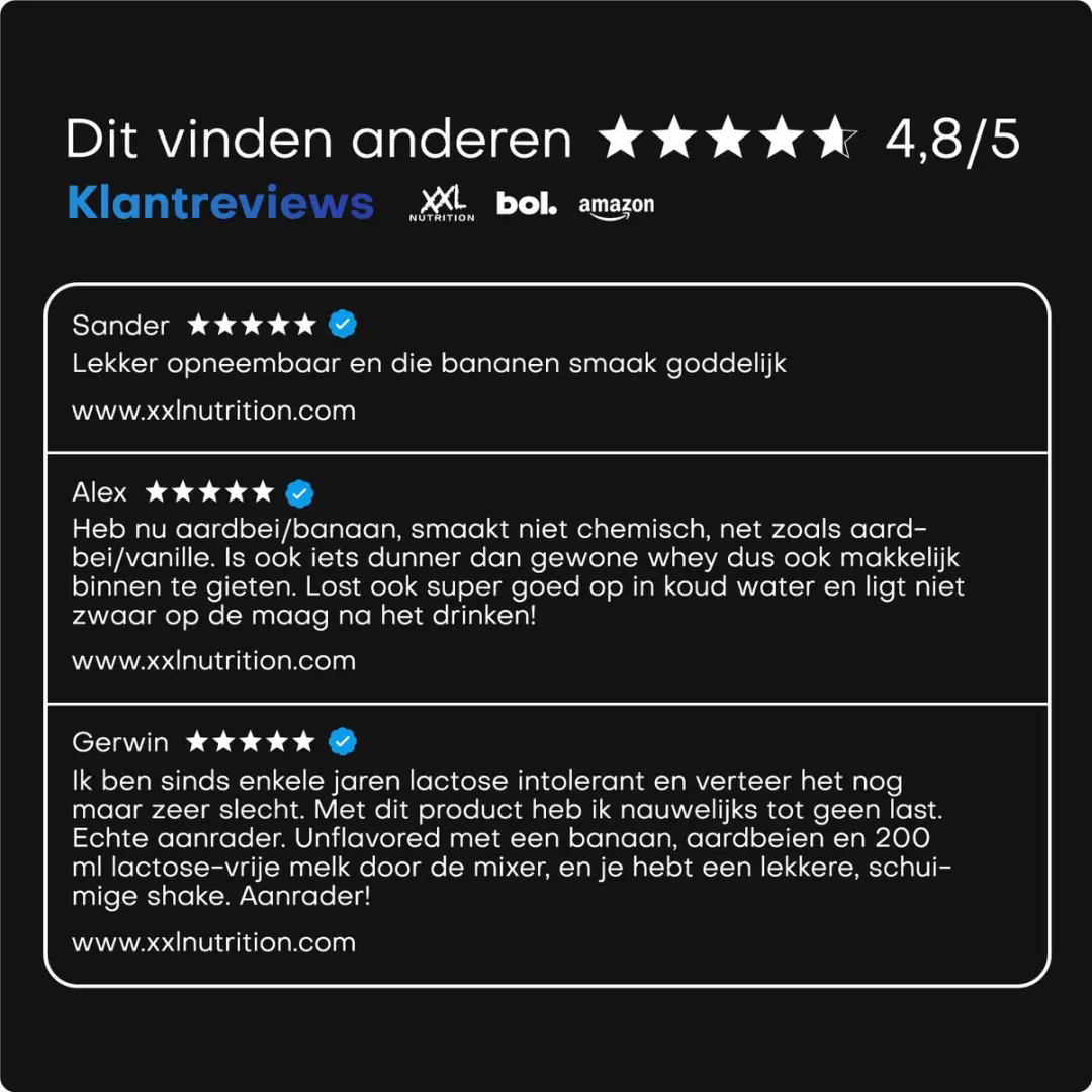 XXL Nutrition Whey Isolate Aardbei Eiwitpoeder 1000g