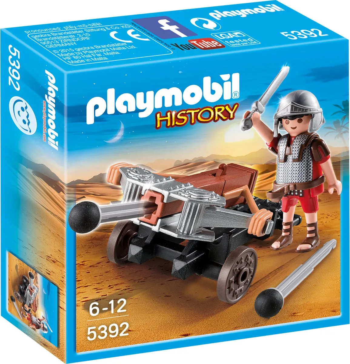Playmobil Romeinse soldaat met ballista 5392 - Multicolor - afbeelding 6 van 6