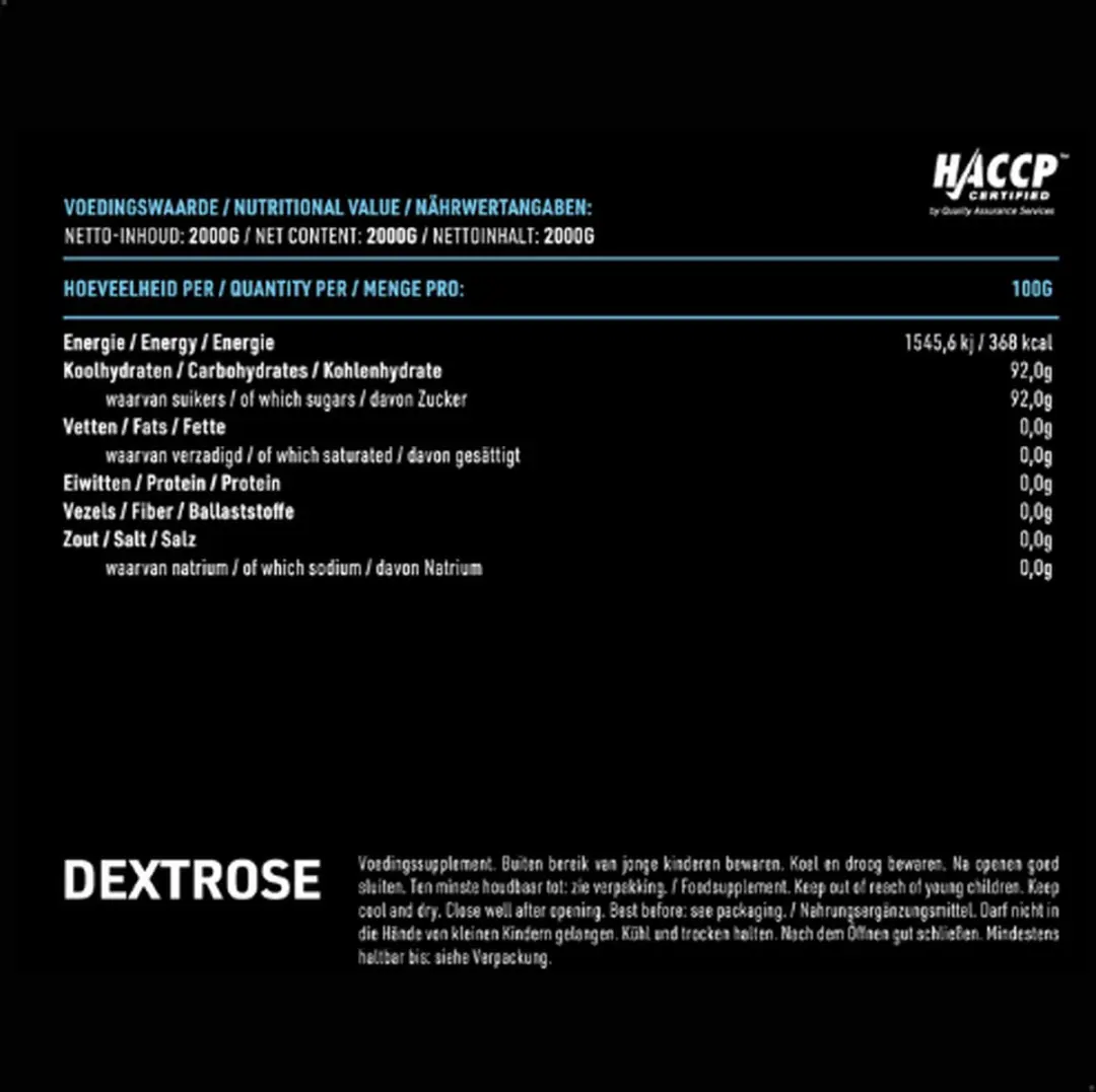 Pure Dextrose 2000g - Druivensuiker
