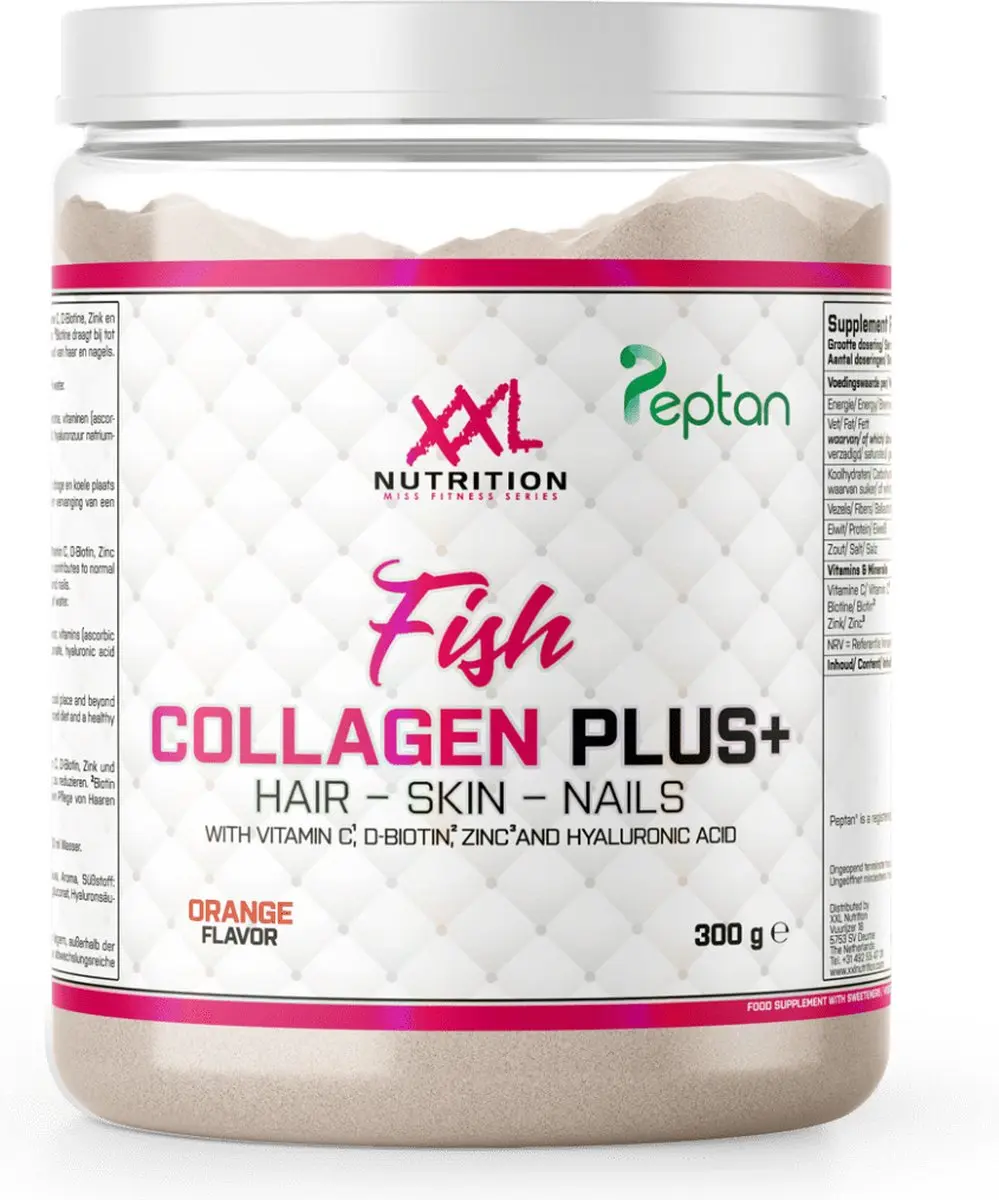 XXL Nutrition Fish Collagen Plus+ Viscollageen Poeder 300g