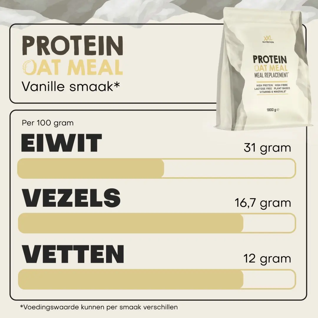 XXL Nutrition Protein Oat Meal Chocolade - 1800g