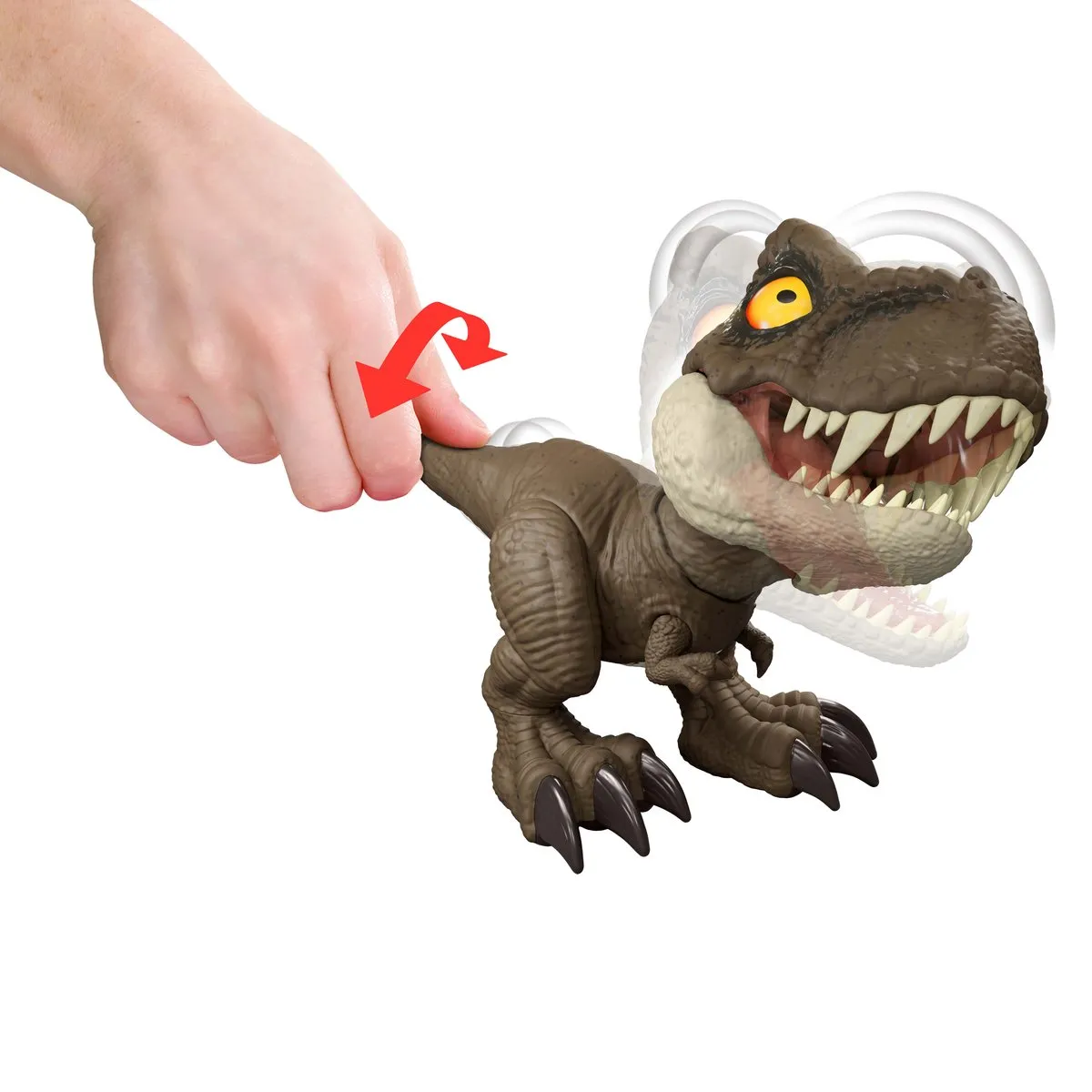 Mattel Jurassic World Tyrannosaurus Rex Action Figuur 16cm - Roar Command Geluid - Multi