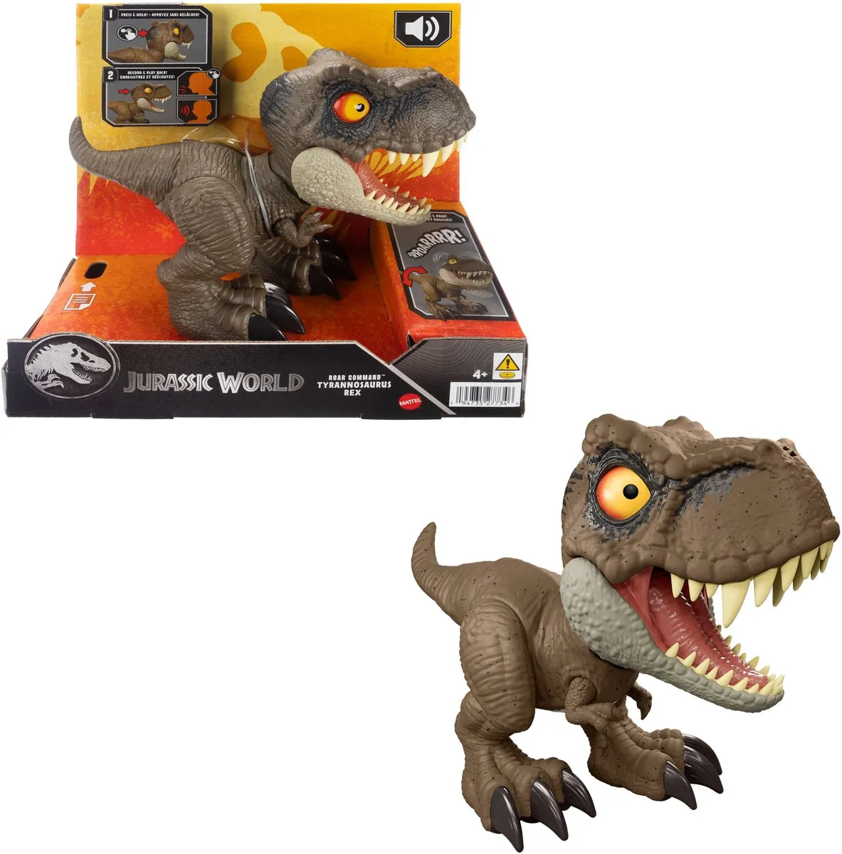 Mattel Jurassic World Tyrannosaurus Rex Action Figuur 16cm